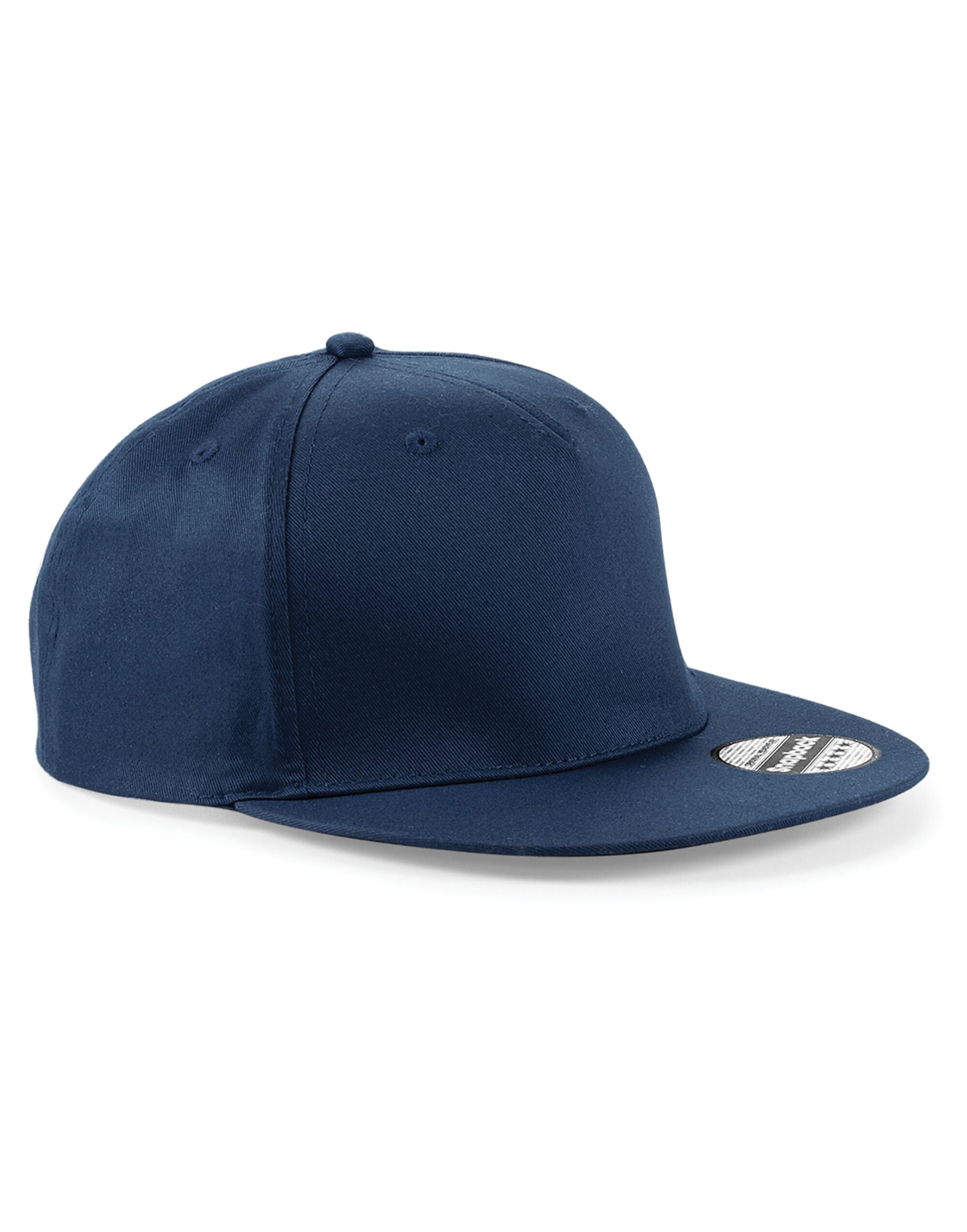 Beechfield 5 panel Snapback Rapper Cap B610 - French Navy O S - Customisable Caps