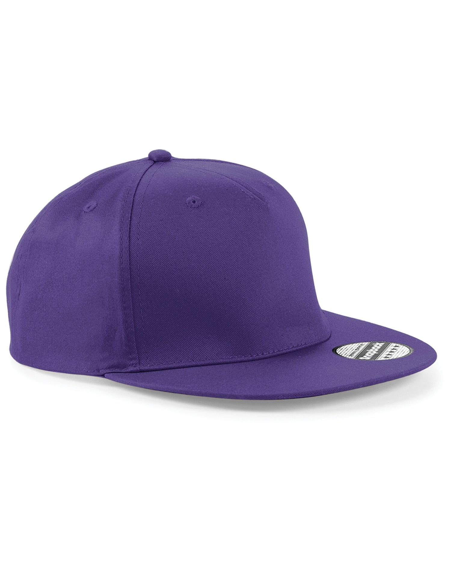 Beechfield 5 panel Snapback Rapper Cap B610 - Purple O S - Customisable Caps
