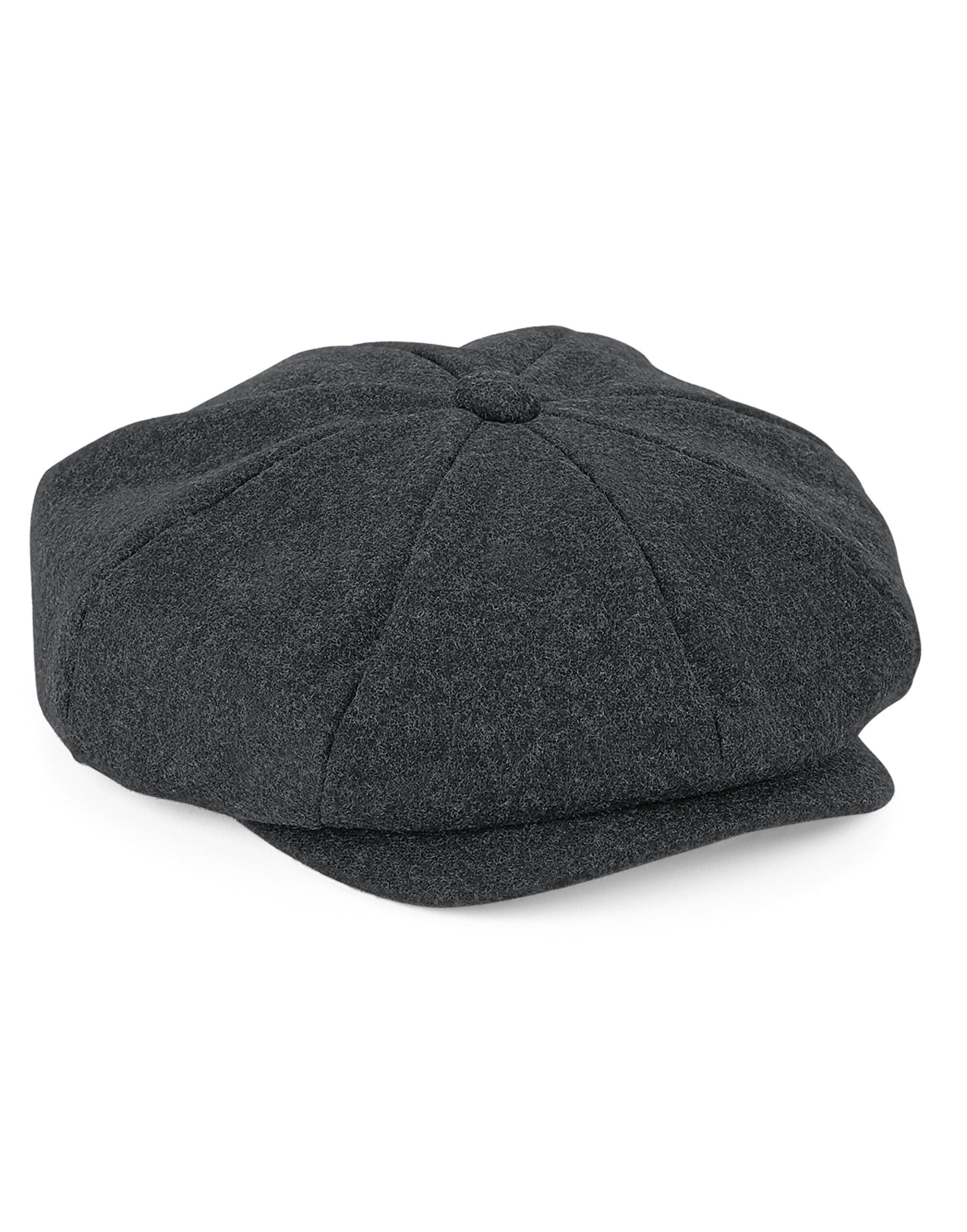 Beechfield Melton Wool Baker Boy Cap B629 - - Customisable Caps