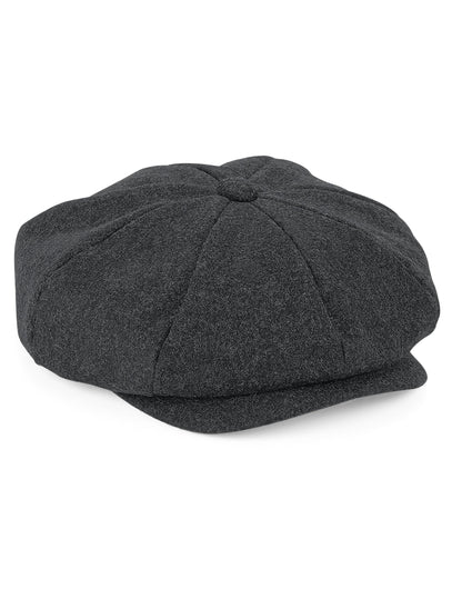 Beechfield Melton Wool Baker Boy Cap B629 - - Customisable Caps