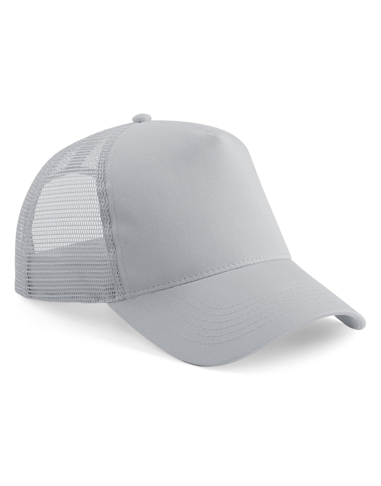 Beechfield Snapback Trucker B640 - Light Grey Light Grey O S - Customisable Caps
