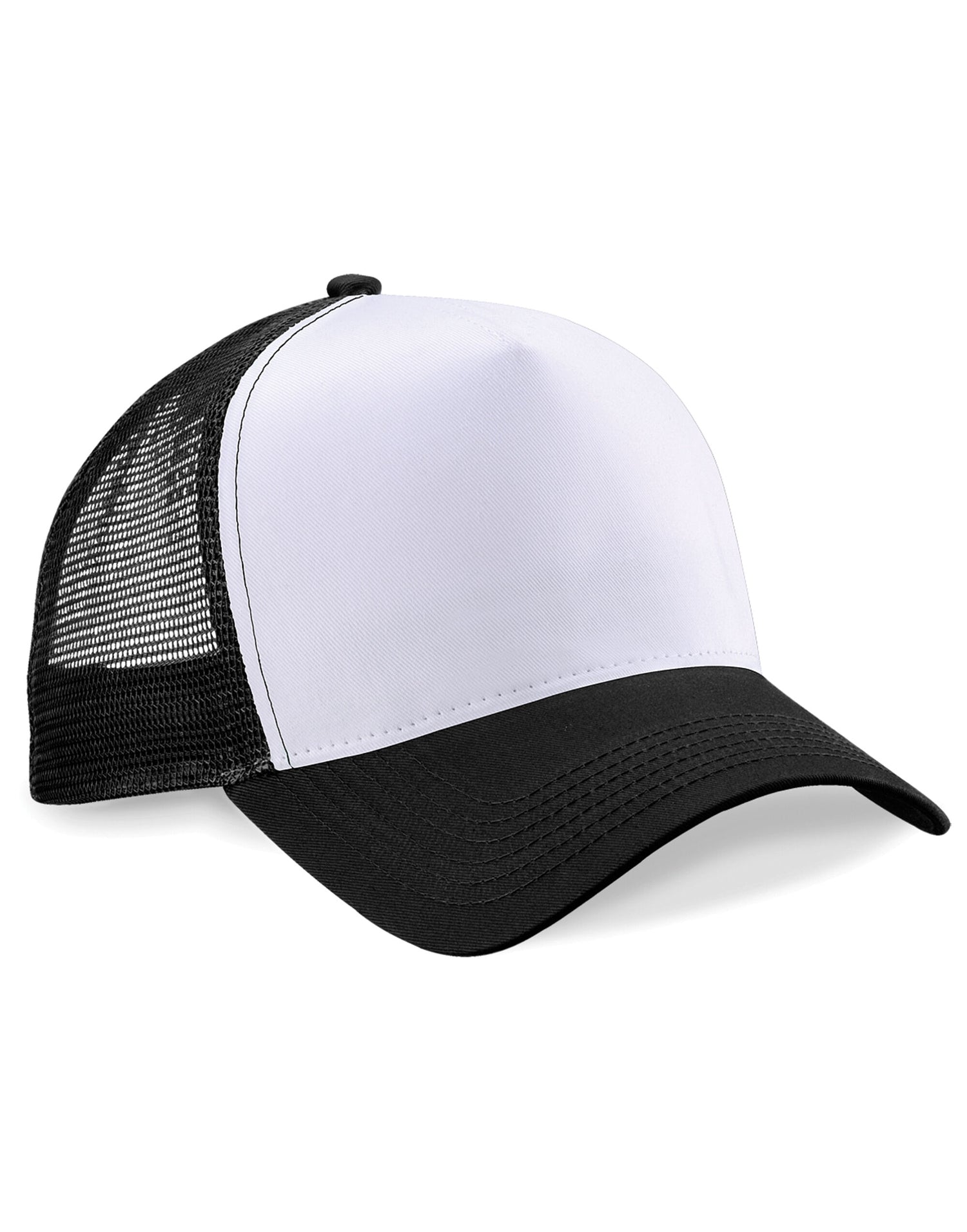 Beechfield Snapback Trucker B640 - Black White O S - Customisable Caps