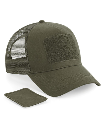 Beechfield Patch Snapback Trucker B641 - Military Green O S - Customisable Caps