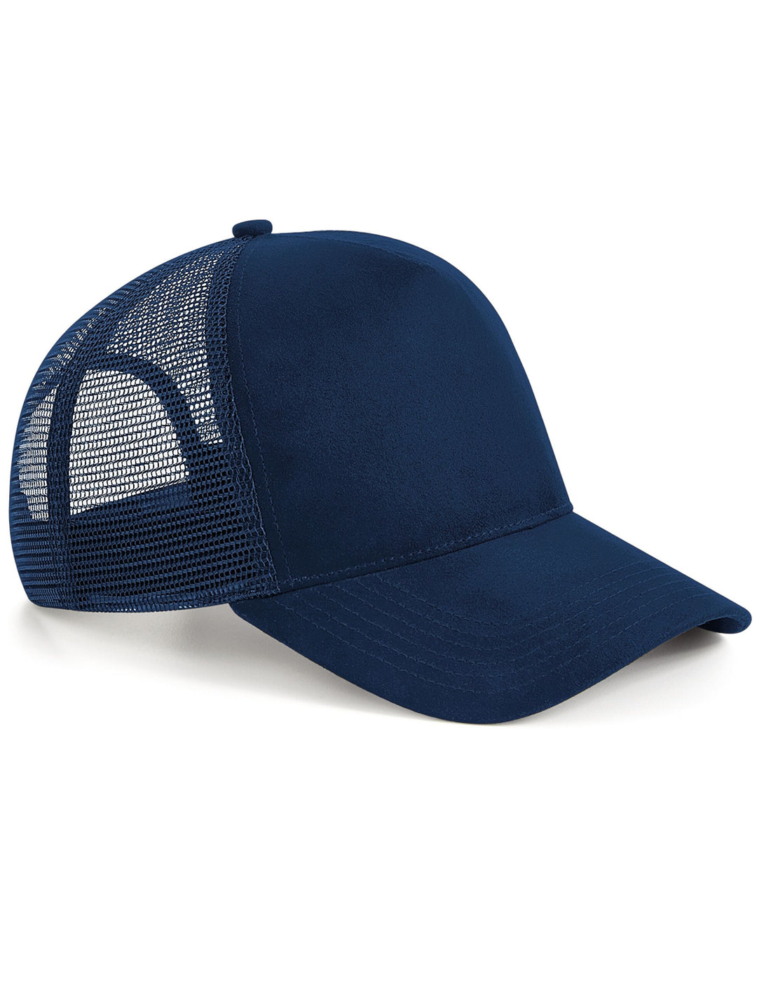 Beechfield Suede Snapback Trucker B643 - French Navy O S - Customisable Caps