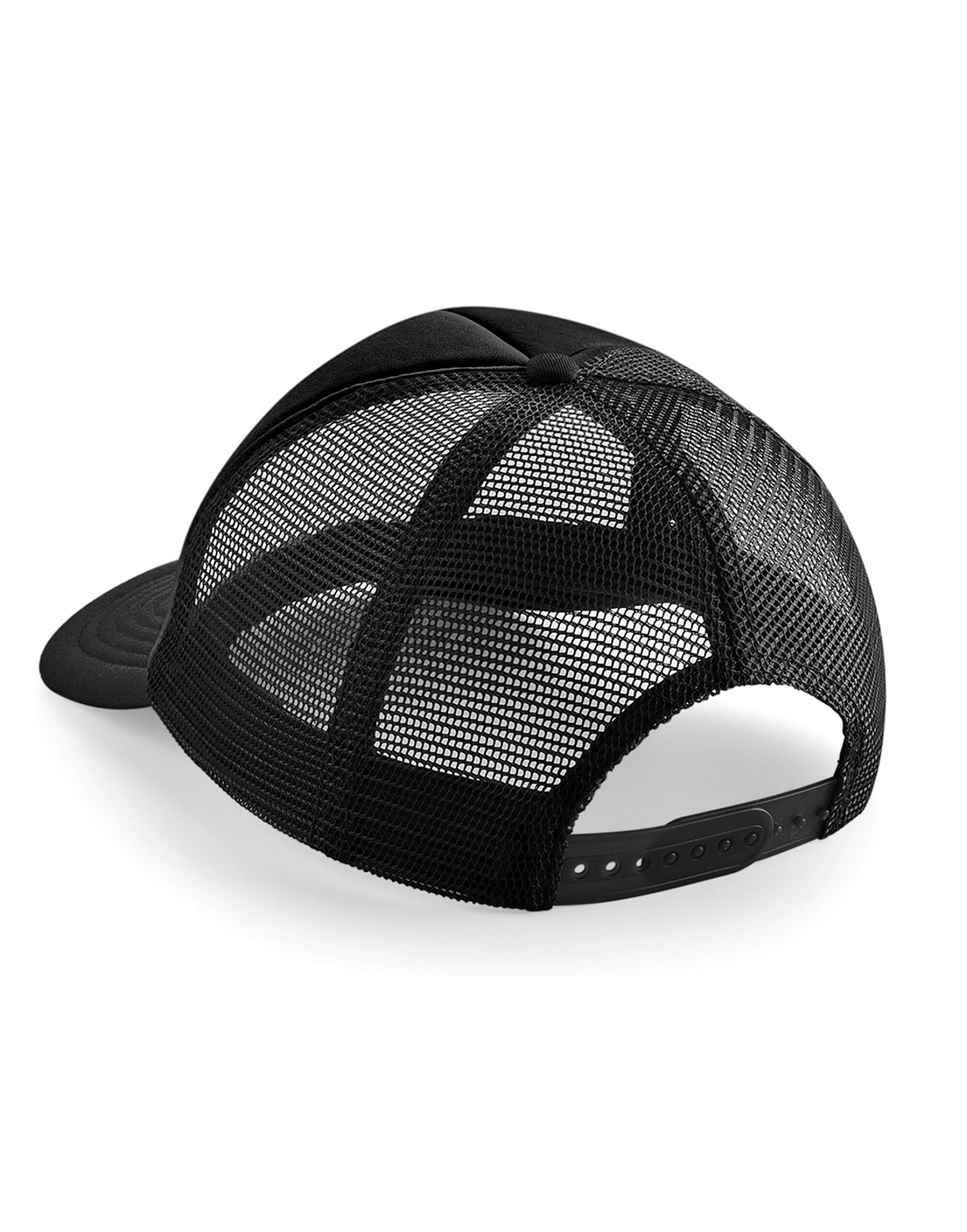 Beechfield Vintage Snapback Trucker B645 - Black Black O S - Customisable Caps