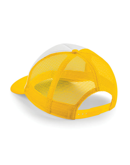 Beechfield Vintage Snapback Trucker B645 - Sunflower White O S - Customisable Caps