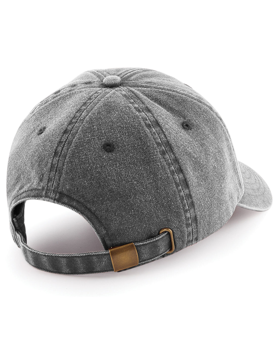 Beechfield Low Profile Vintage Cap B655 - Vintage Black O S - Customisable Caps