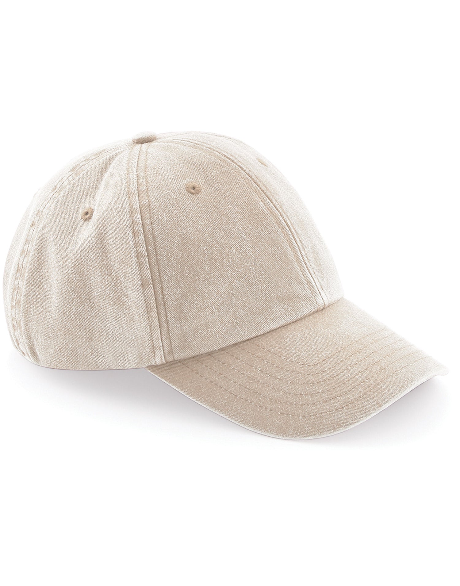 Beechfield Low Profile Vintage Cap B655 - Vintage Stone O S - Customisable Caps