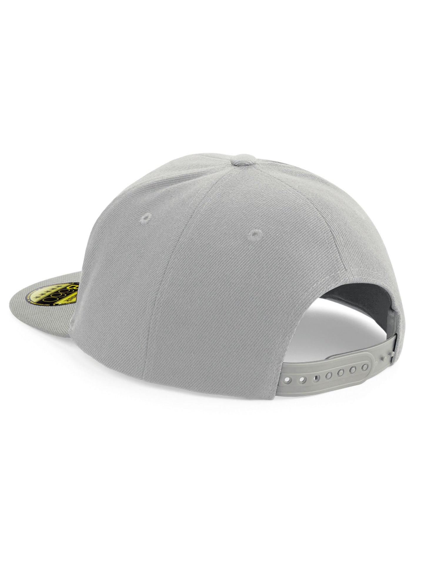 Beechfield Original Flat Peak Snapback B660 - Grey Grey O S - Customisable Caps