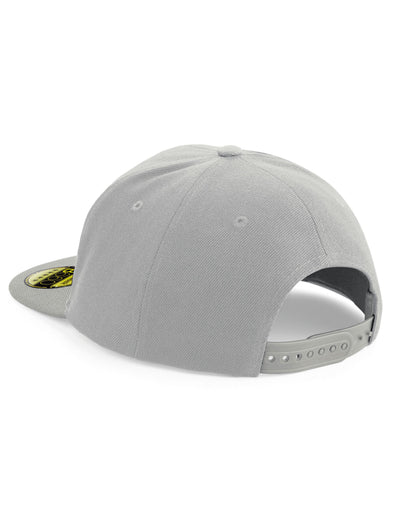 Beechfield Original Flat Peak Snapback B660 - Grey Grey O S - Customisable Caps