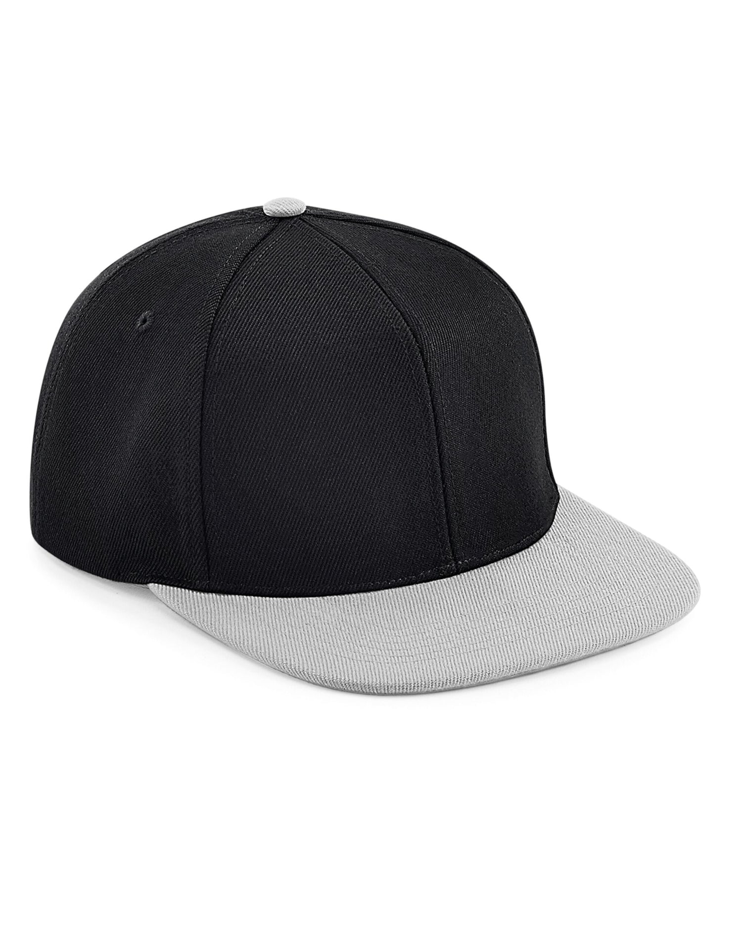 Beechfield Original FlatPeak 6Panel SBak B661 - Black Grey O S - Customisable Caps