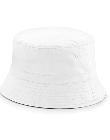 Beechfield Reversible Bucket Hat B686 - French Navy White - Customisable Hats