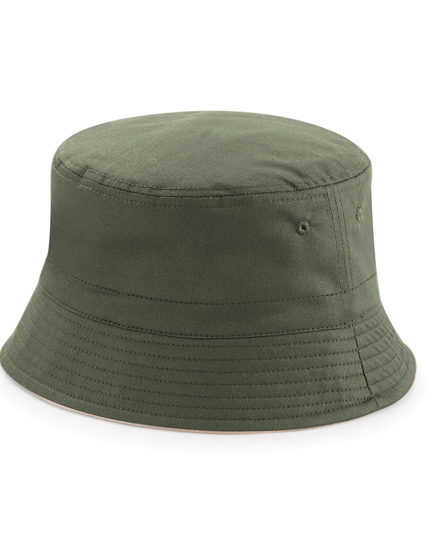 Beechfield Reversible Bucket Hat B686 - Olive Stone - Customisable Hats