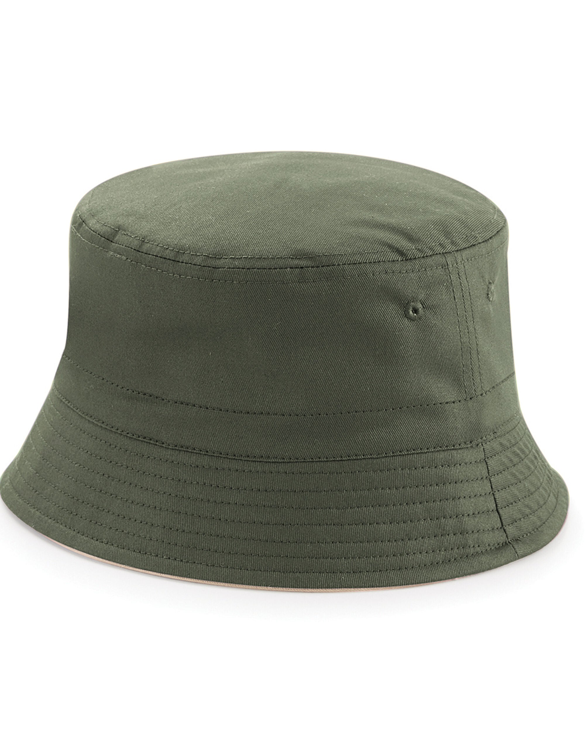Beechfield Reversible Bucket Hat B686 - Olive Stone - Customisable Hats