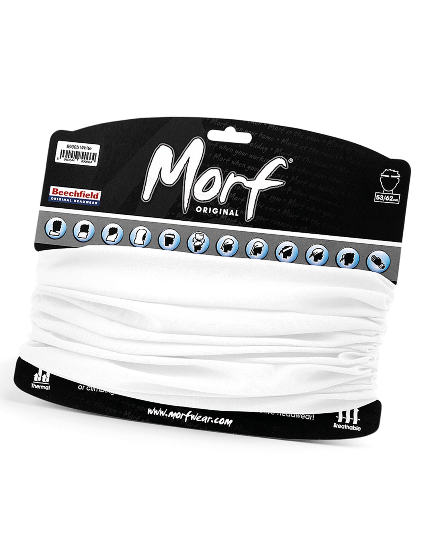 Beechfield Junior Morf¬Æ Original B900B - White O S - Customisable Snoods
