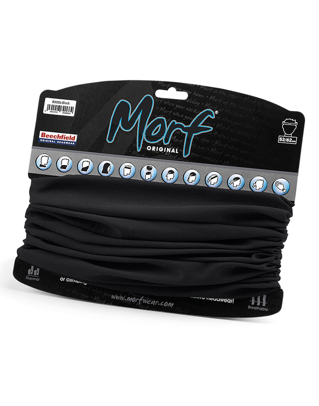 Beechfield Junior Morf¬Æ Original B900B - Black O S - Customisable Snoods