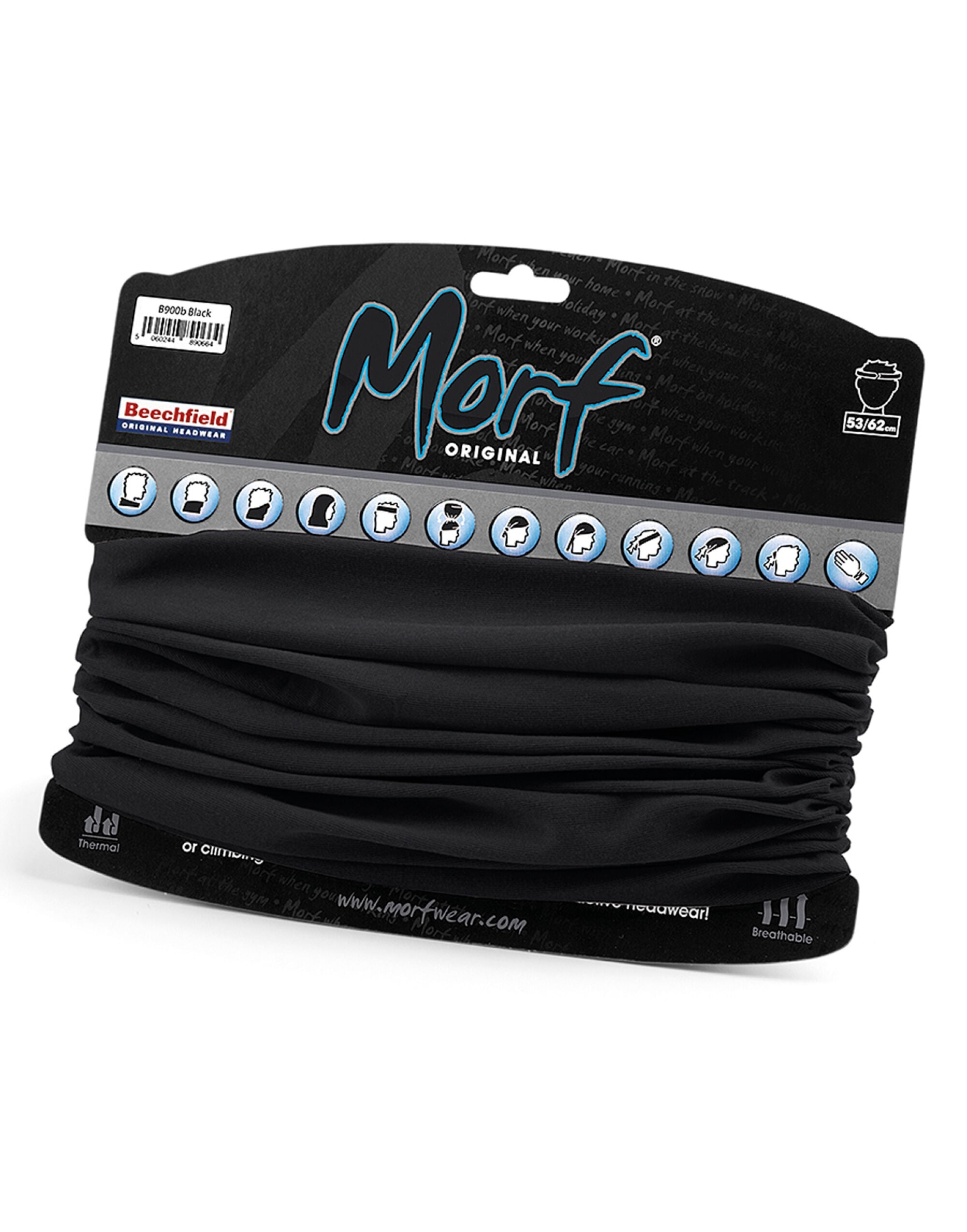 Beechfield Junior Morf¬Æ Original B900B - Black O S - Customisable Snoods