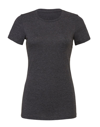 Bella Womens Slim Fit Tee BE6004 - Dark Grey Heather - Customisable