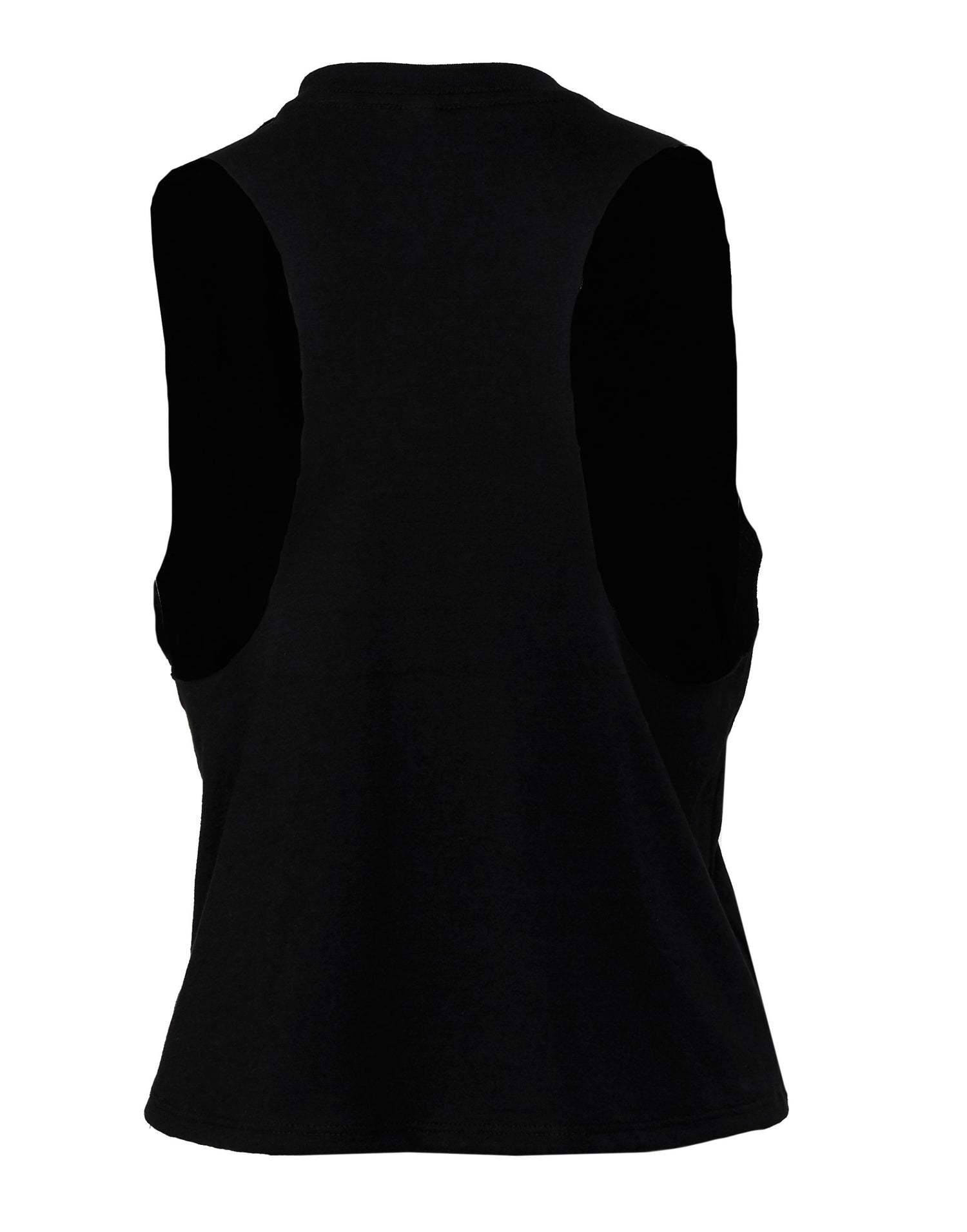 Bella Womens Racerback Cropped Tank BE6682 - Solid Black Triblend - Customisable T-Shirts
