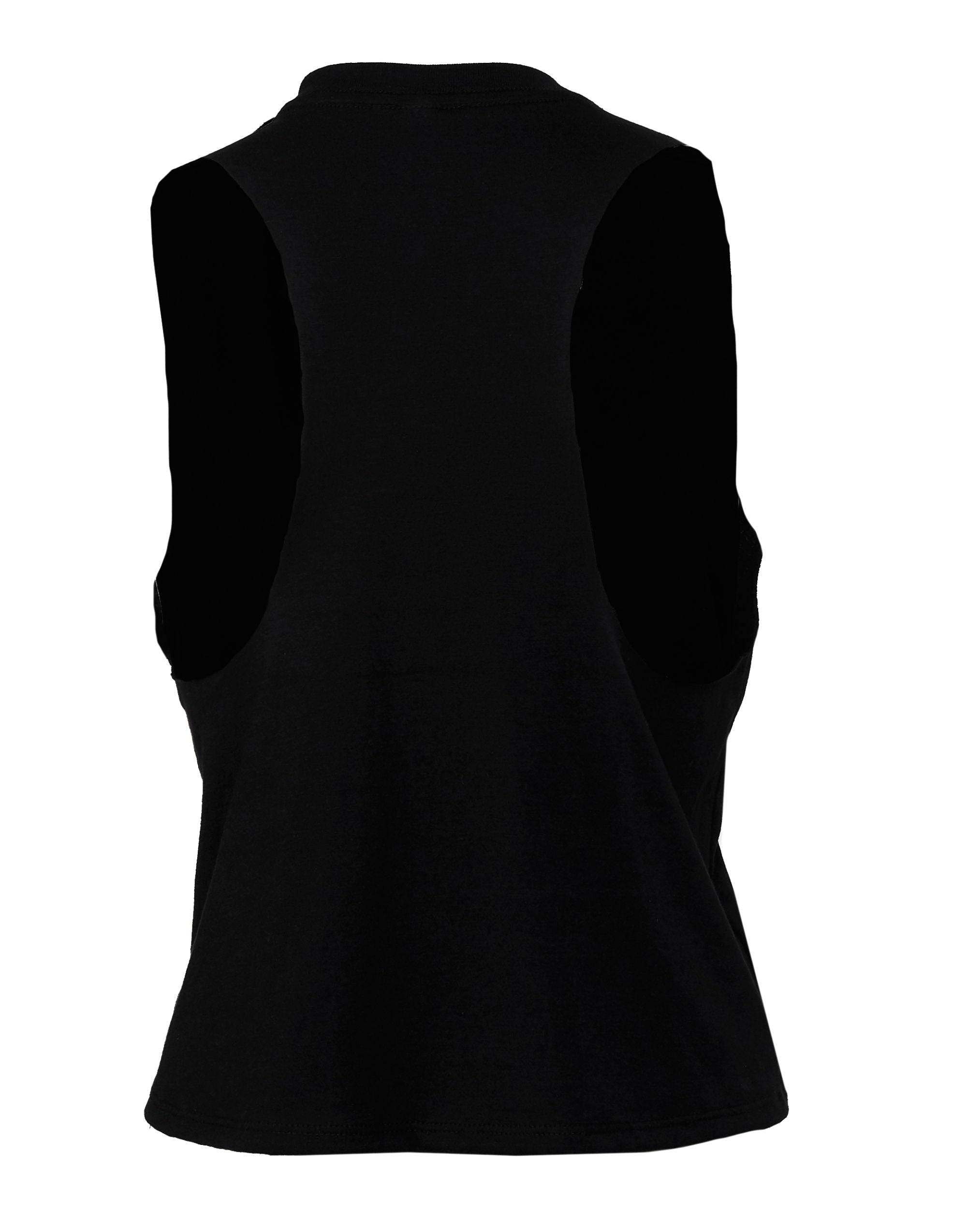Bella Womens Racerback Cropped Tank BE6682 - Solid Black Triblend - Customisable T-Shirts
