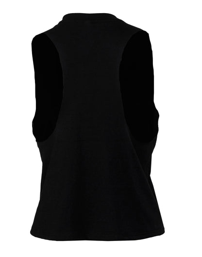 Bella Womens Racerback Cropped Tank BE6682 - Solid Black Triblend - Customisable T-Shirts