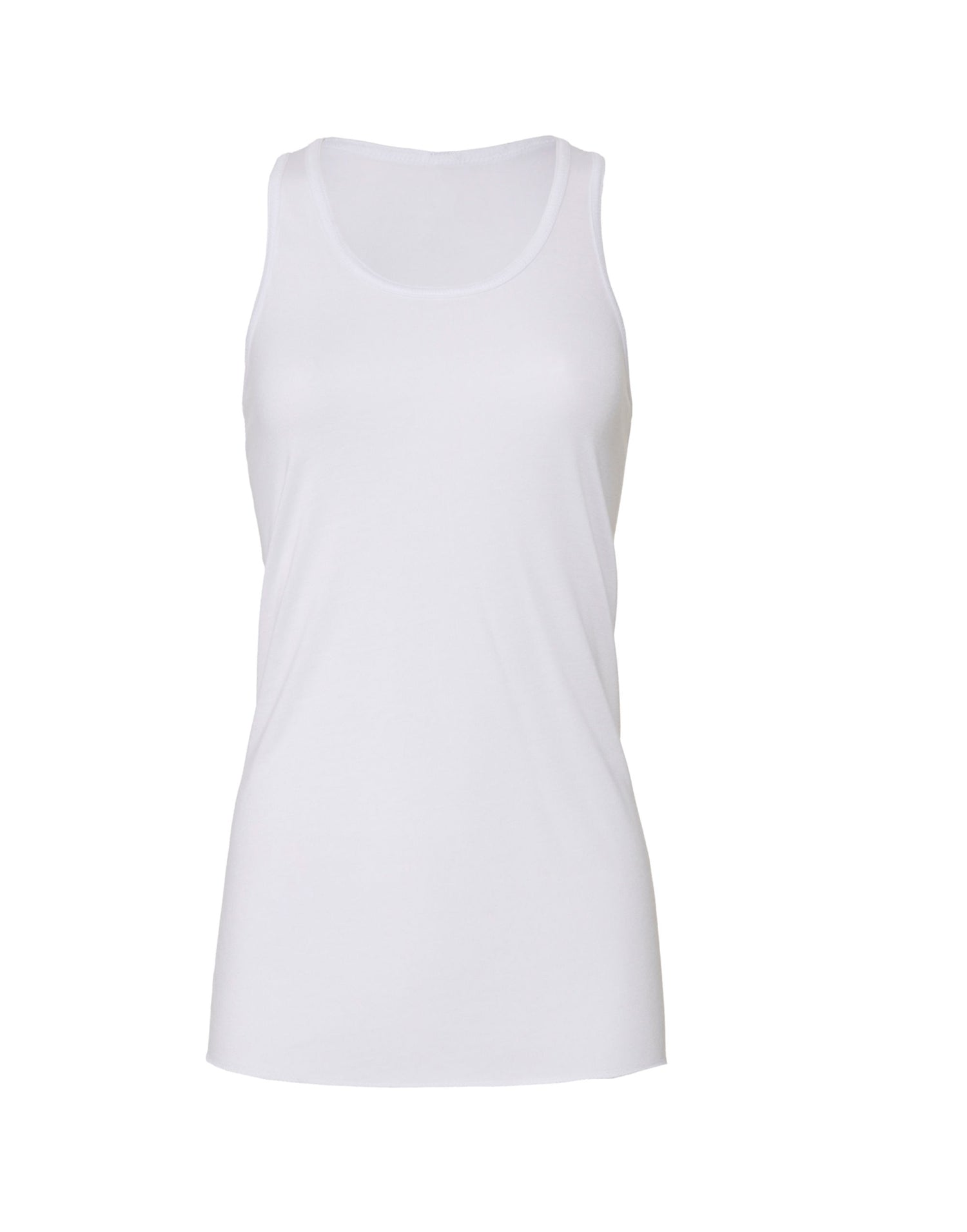 Bella Womens Flowy Racerback Tank BE8800 - White - Customisable T-Shirts