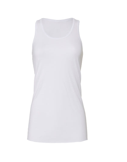 Bella Womens Flowy Racerback Tank BE8800 - White - Customisable T-Shirts