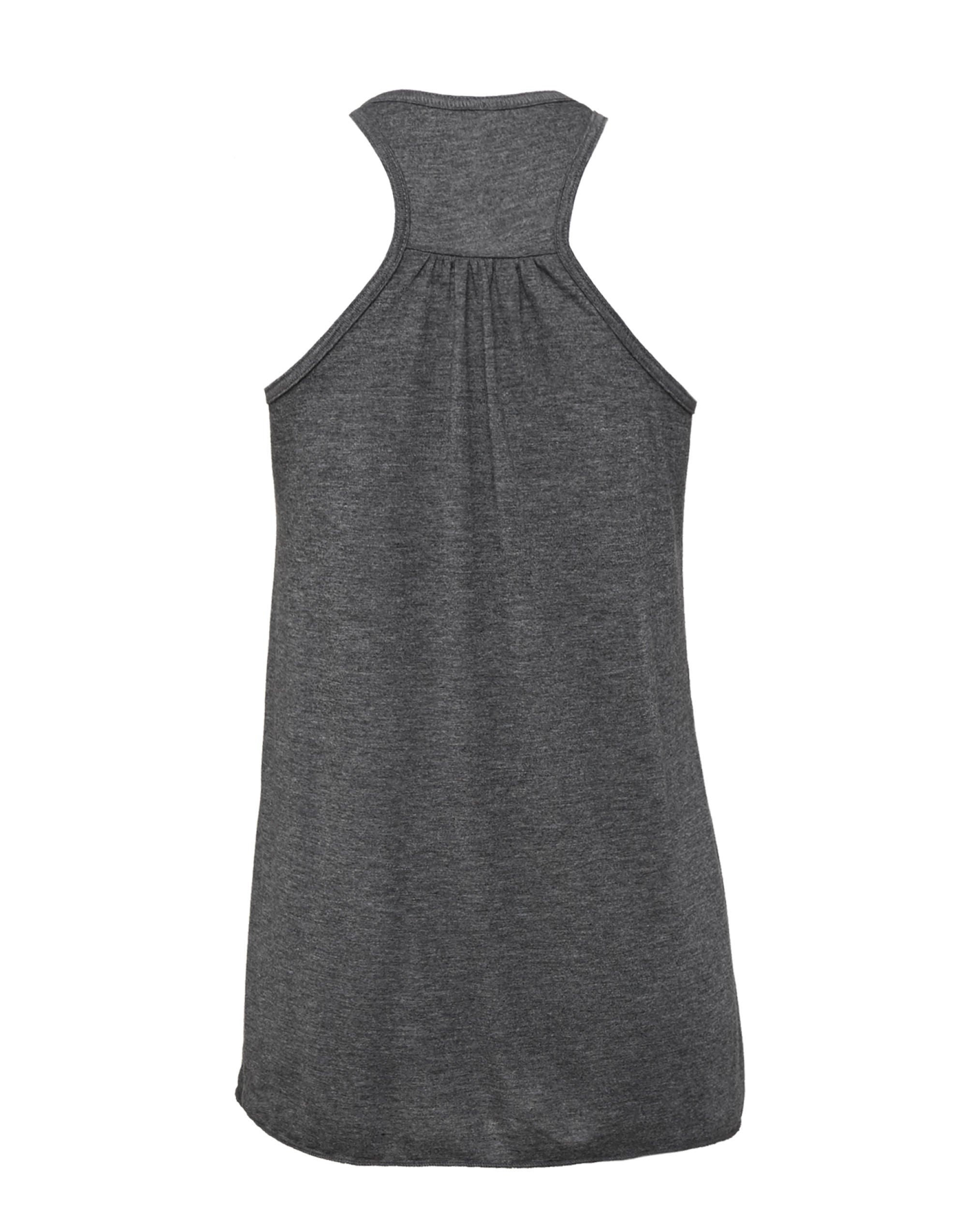 Bella Womens Flowy Racerback Tank BE8800 - Dark Heather - Customisable T-Shirts