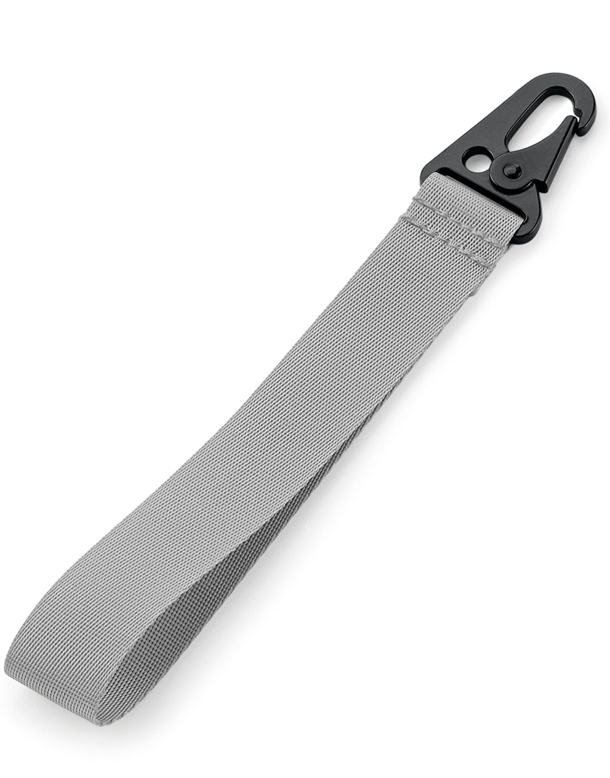 Bagbase Brandable Key Clip BG100 - Grey O S - Customisable Keyrings