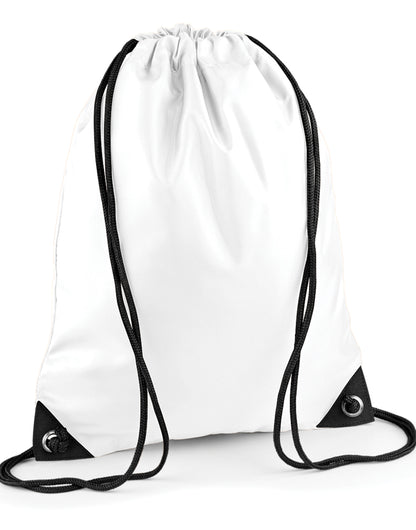 Bagbase Premium Gymsac BG10 - White O S - Customisable Bags