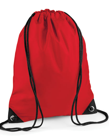 Bagbase Premium Gymsac BG10 - Classic Red O S - Customisable Bags