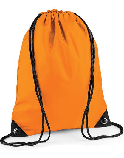 Bagbase Premium Gymsac BG10 - Orange O S - Customisable Bags