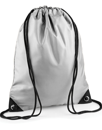 Bagbase Premium Gymsac BG10 - Silver Grey O S - Customisable Bags