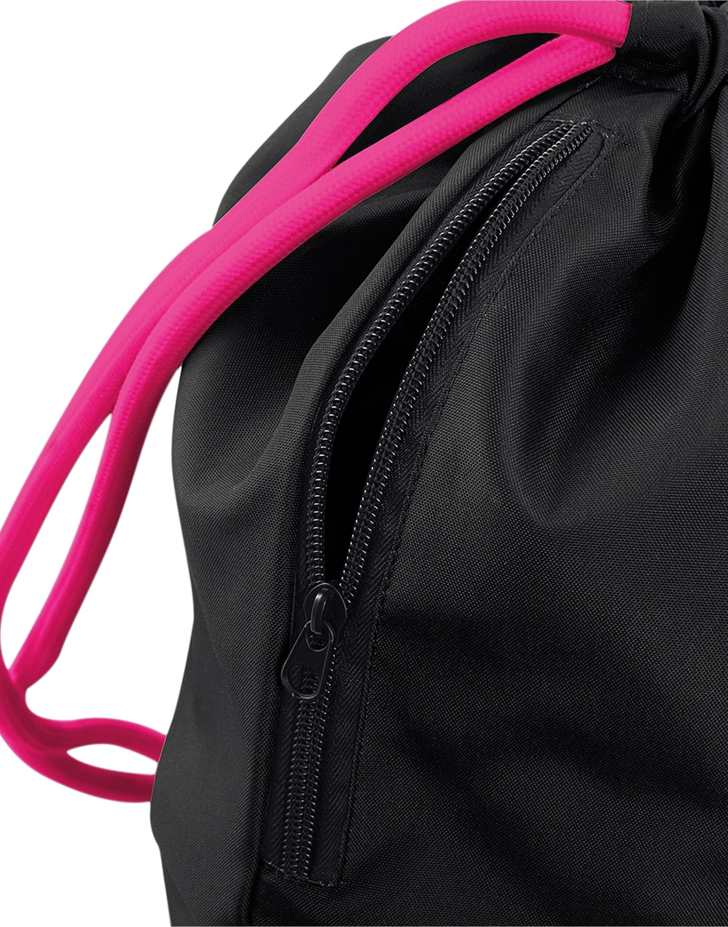Bagbase Icon Gymsac BG110 - Black Fuchia O S - Customisable Bags