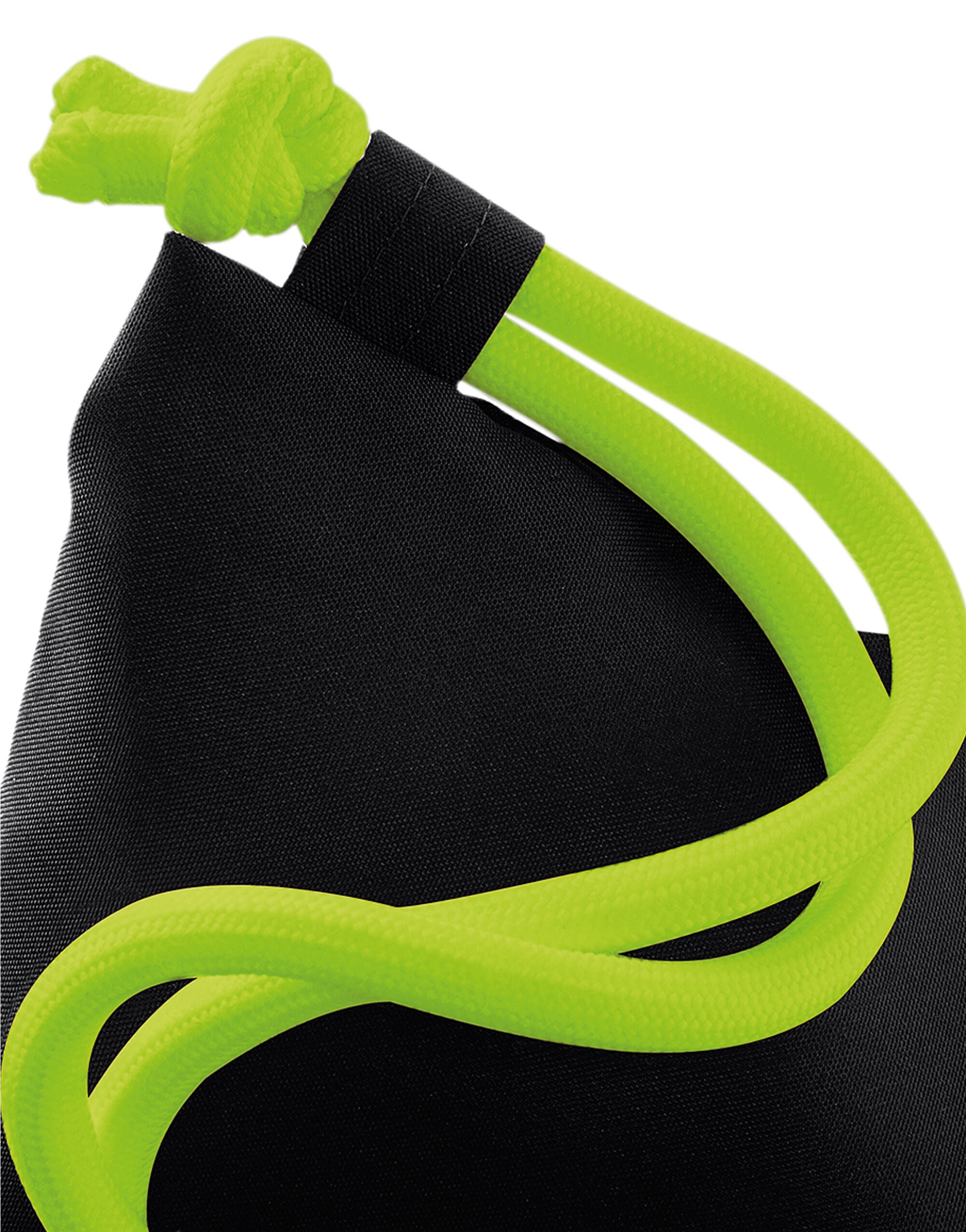 Bagbase Icon Gymsac BG110 - Black Lime Green O S - Customisable Bags