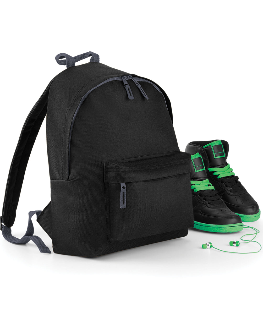 Bagbase Junior Fashion Backpack BG125J - Black O S - Customisable Bags