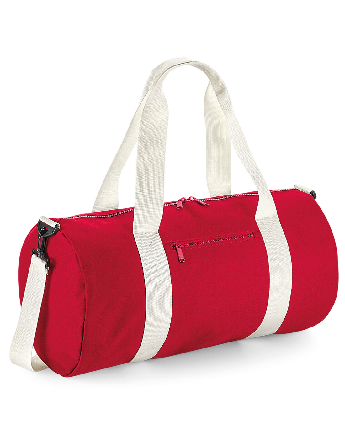 Bagbase Original Barrel Bag XL BG140L - Classic Red Off White O S - Customisable Bags