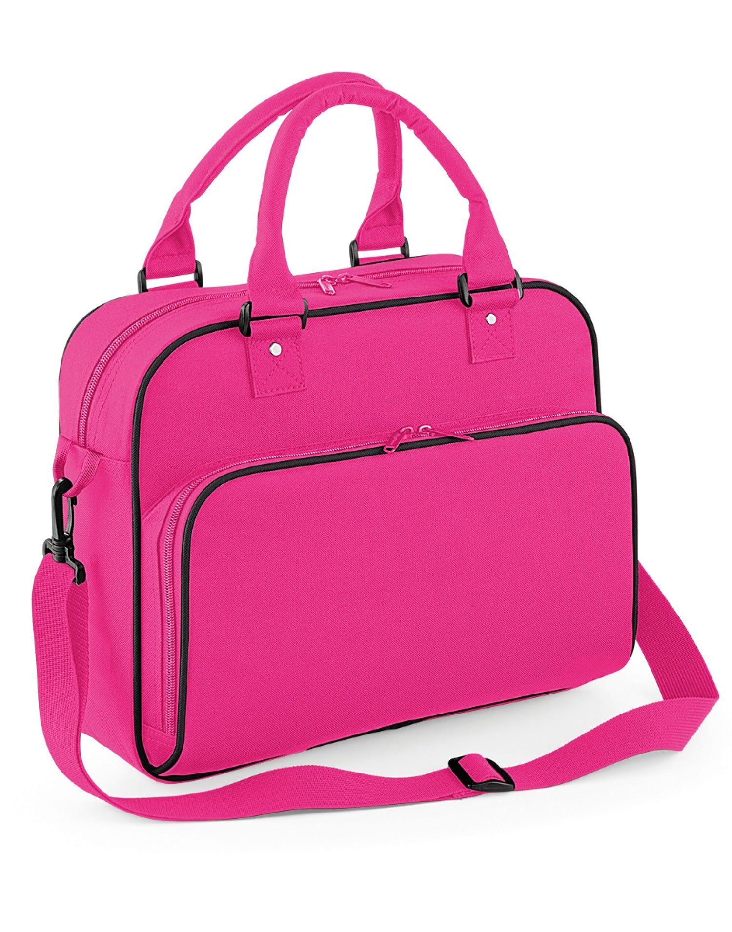 Bagbase Junior Dance Bag BG145 - Fuchsia Black O S - Customisable Bags