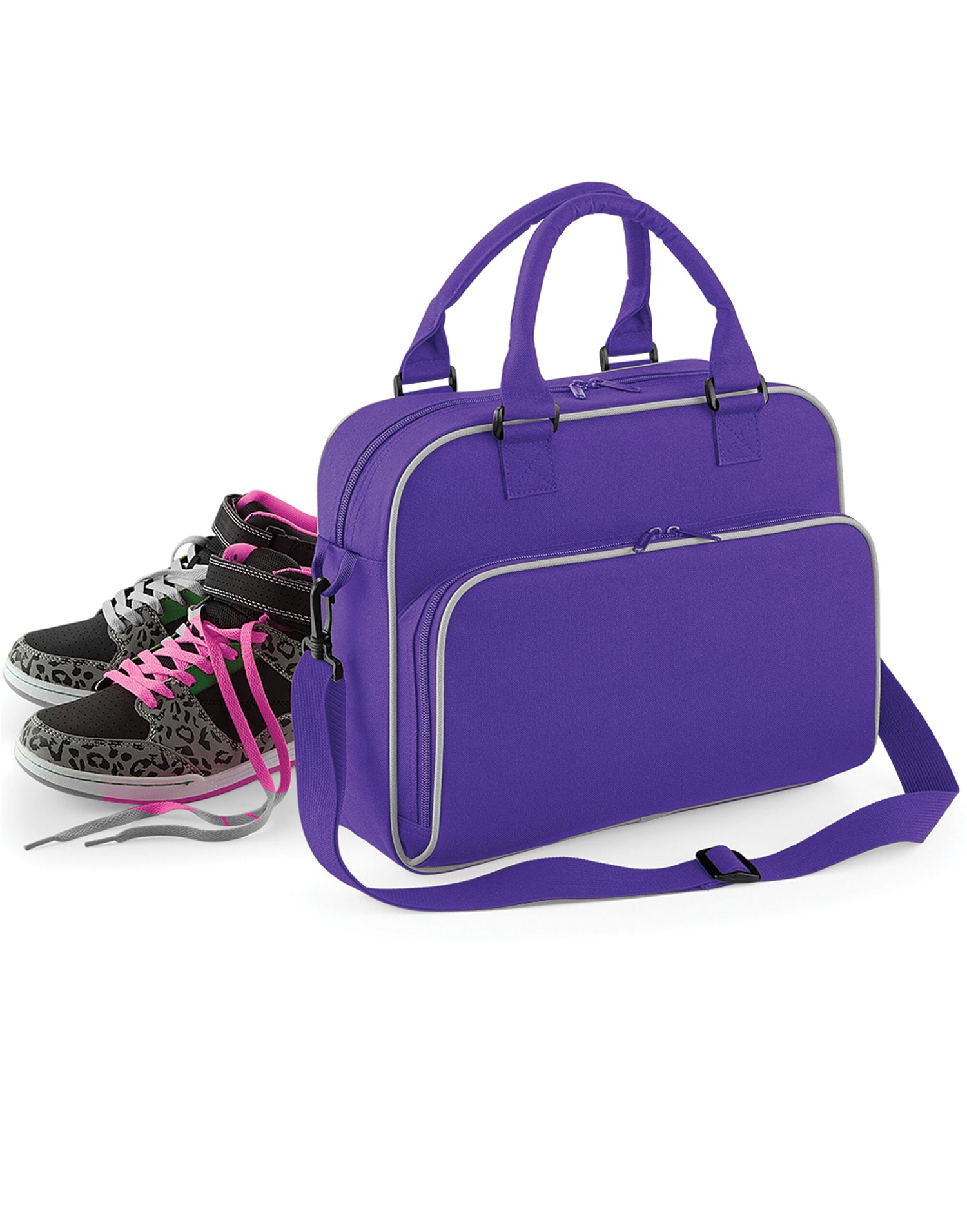 Bagbase Junior Dance Bag BG145 - Purple Light Grey O S - Customisable Bags