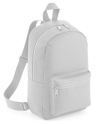 Bagbase Mini Essential Fashion Backpack BG153 - Light Grey O S - Customisable Bags