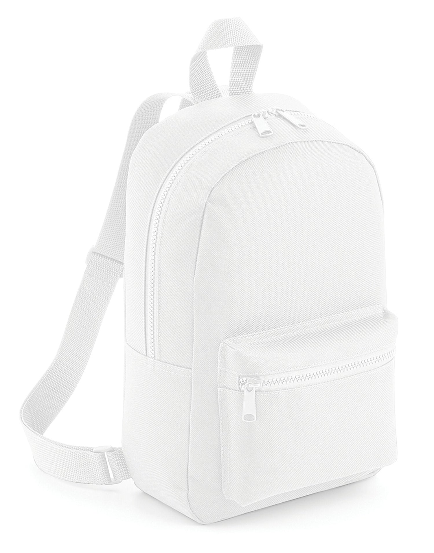 Bagbase Mini Essential Fashion Backpack BG153 - White O S - Customisable Bags