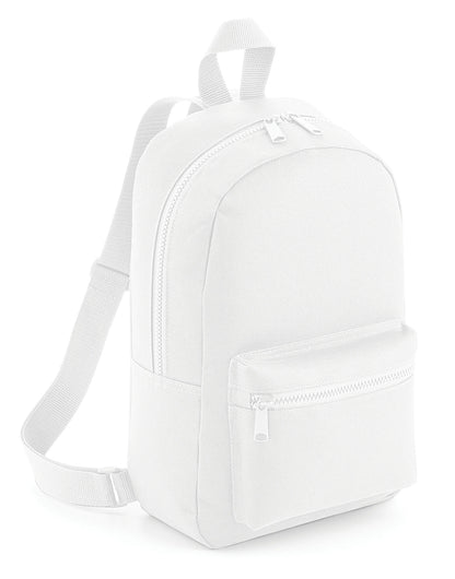 Bagbase Mini Essential Fashion Backpack BG153 - White O S - Customisable Bags