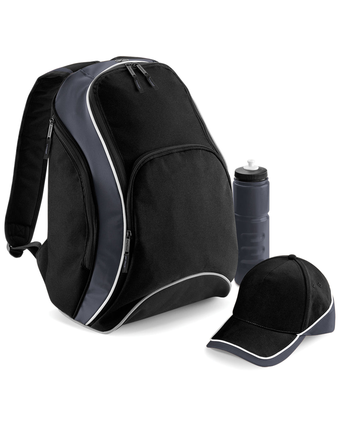 Bagbase Teamwear Backpack BG571 - Black Grey White O S - Customisable Bags