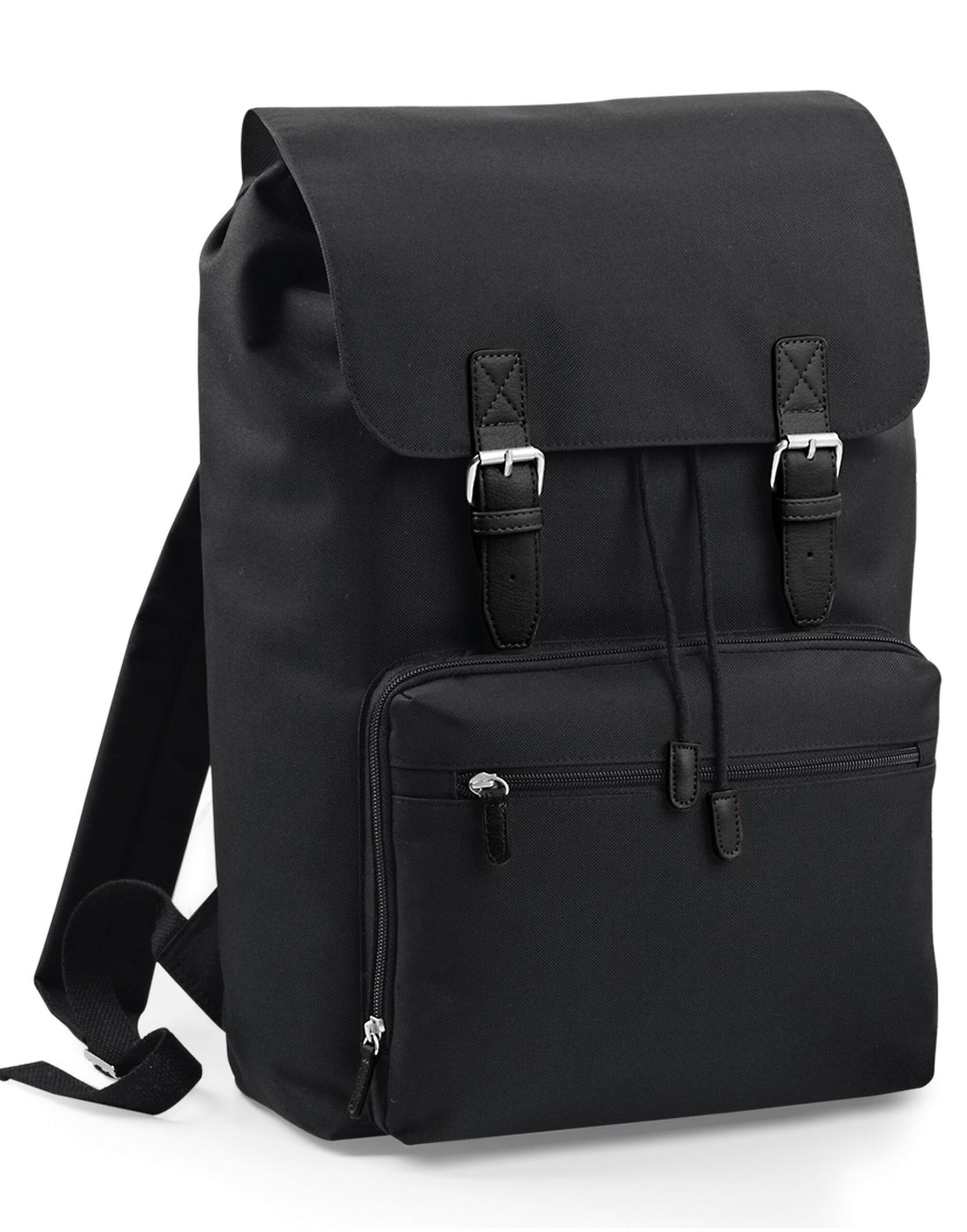 Bagbase Vintage Laptop Backpack bg613 - Black Black O S - Customisable Bags