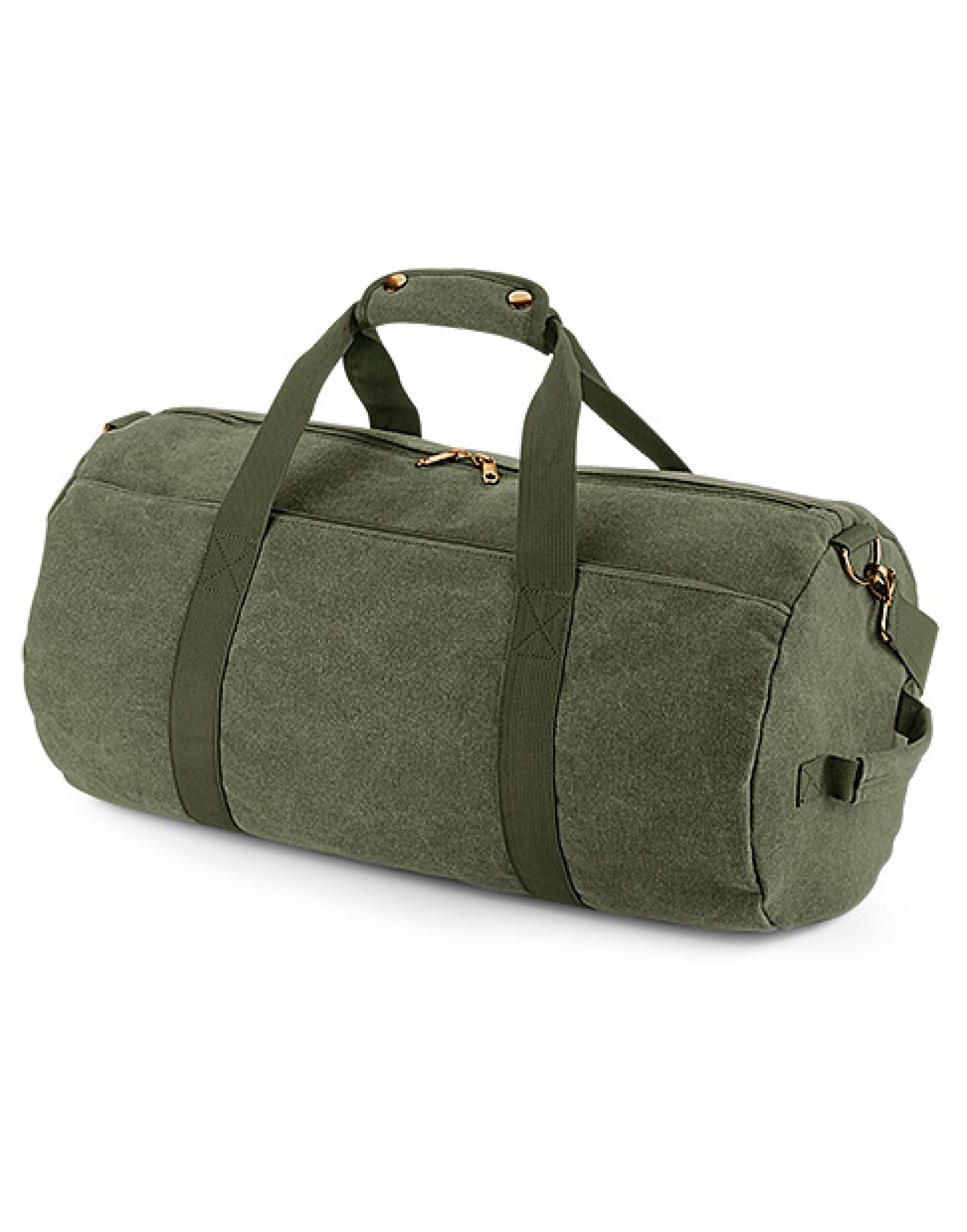 Bagbase Vintage Canval Barrel Bag bg655 - - Customisable Bags