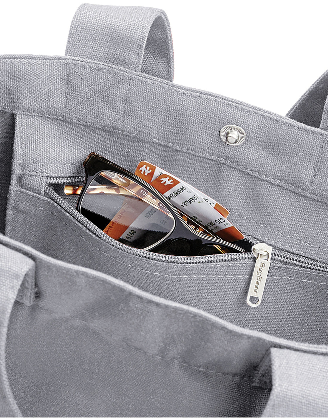 Bagbase Canvas Day Bag bg673 - Light Grey O S - Customisable Bags