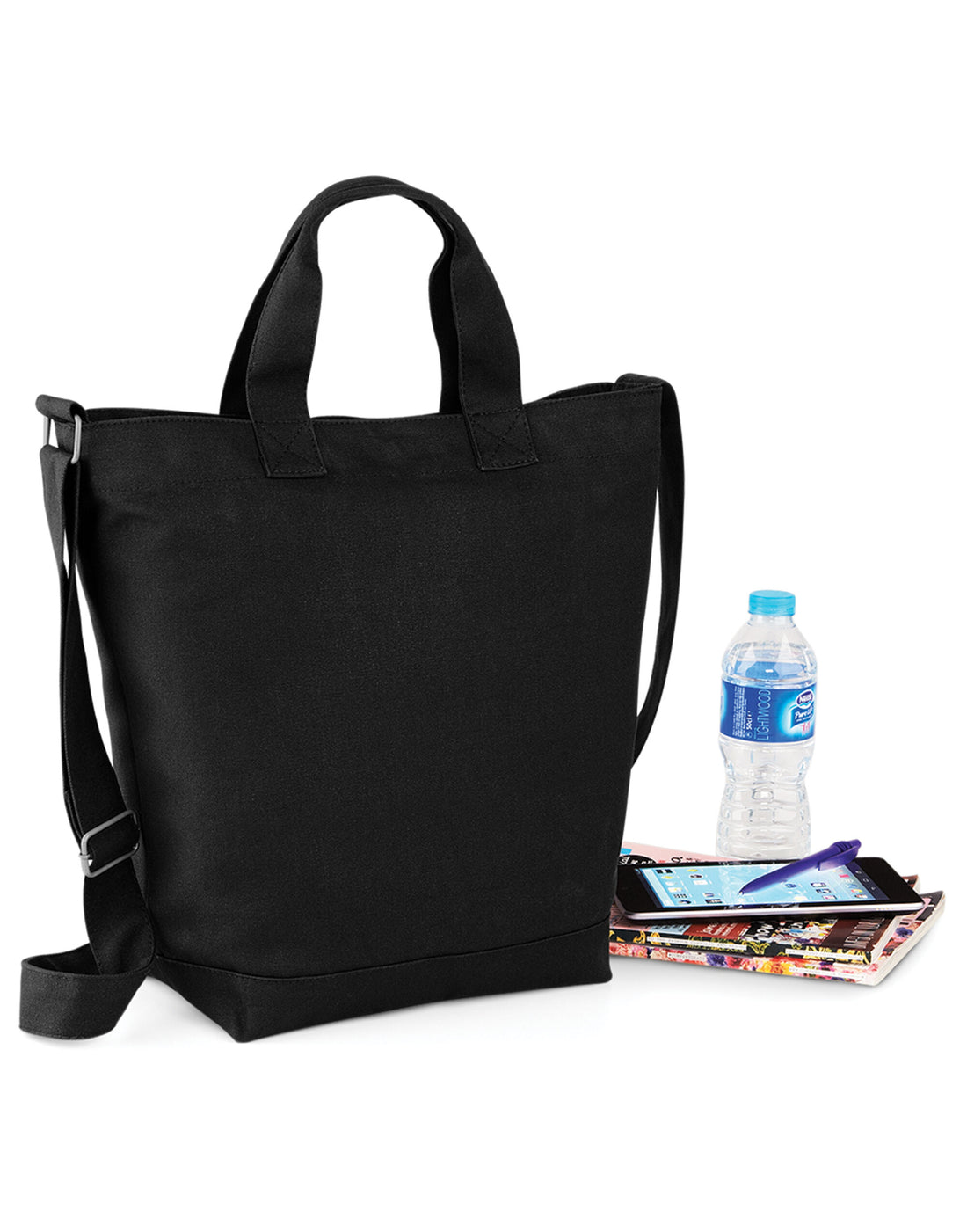Bagbase Canvas Day Bag bg673 - Black O S - Customisable Bags