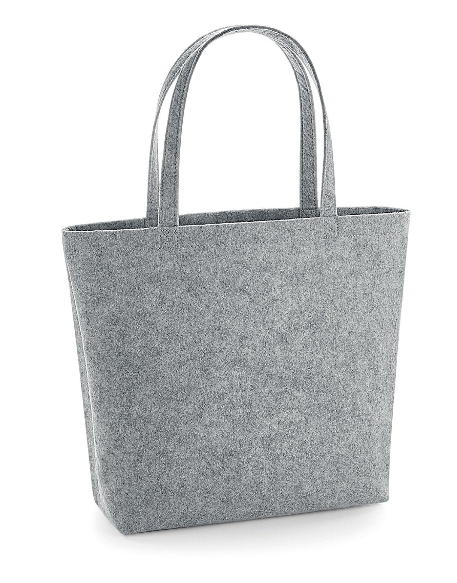 Bagbase Felt Shopper bg721 - Grey Melange O S - Customisable Bags