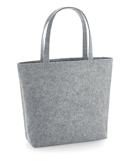 Bagbase Felt Shopper bg721 - Grey Melange O S - Customisable Bags