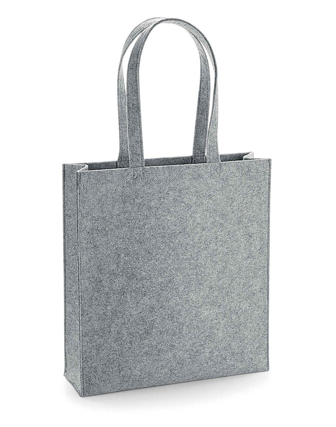 Bagbase Felt Tote Bag bg723 - Grey Melange O S - Customisable Bags
